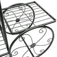 thumbnail image 4 of Cart Stand 6 Flower Pot Display Rack - Black, 4 of 7
