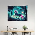 thumbnail image 2 of RKSupls Glow-in-the-Dark Unicorn Tapestry, Home Tapestry Suitable for Hanging for Decorative Wall Hanging, Decorative Bedroom, Living Room Decoration - 40x30in, 2 of 6