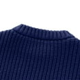 thumbnail image 2 of Cotton Girls Boys Children Long Sleeve Sweater Knitted Tops Knitwear Casual Pullover Basic Solid Color Sweaters Toddler Winter Thick Warm Cottons, 2 of 5