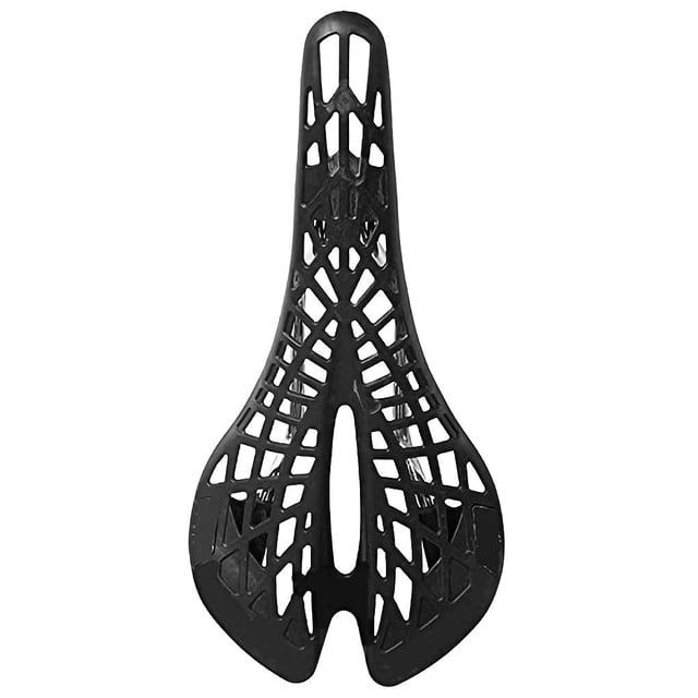 Langgg Lightweight Plastic Saddle Road Mountain Bike Saddle Seat PVC black