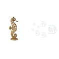 thumbnail image 1 of Figura de de resina dorada, espejo, arte de pared, escultura, adorno para oficina, dormitorio, sala de estar, armario, chimenea, sofá, TV, decorac, 1 of 8