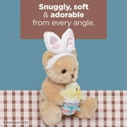 Bearington Beary Eggstra The Teddy Bear Plush, 9 Inch Easter Bear Stuffed Animal