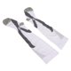 thumbnail image 4 of Calcetines de compresión Medias de compresión deportivas transpirables con absorción de impactos altamente elásticas para correr fútbol enfermería blanco, 4 of 5