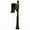 Bronze, variant on LMC-LKIT-804-BL Mailbox Locking Insert Post System with Fluted Base - Ball Finial & 3 Cast Plates - Black