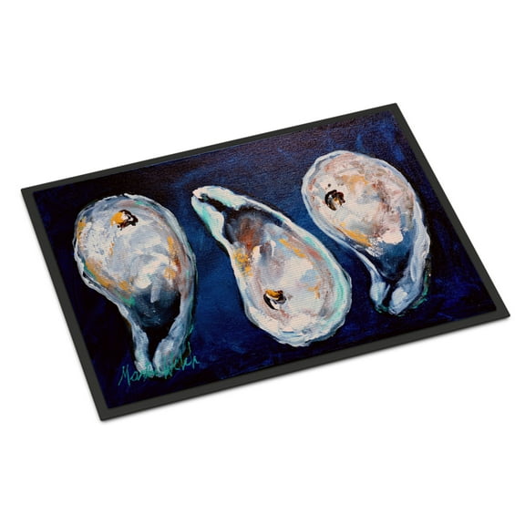 Carolines Treasures MW1112JMAT Oysters Give Me More Door Mat Indoor Rug or Outdoor Welcome Mat 24x36 Doormat 24H X 36W