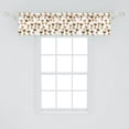 thumbnail image 2 of Ambesonne Giraffe Window Valance, Romantic Characters, 54" X 12", Pale Brown Yellow and Pink, 2 of 3