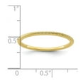 thumbnail image 2 of 10ky 1.2mm Twisted Wire Pattern Stackable Band Ring Size 5 Stackable Ring for Women and Men, 2 of 2