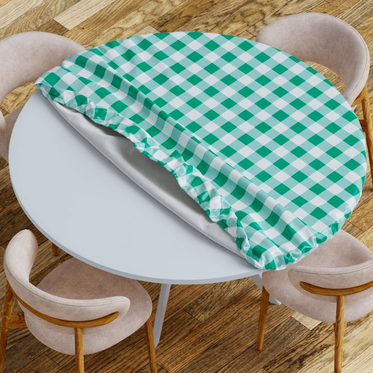 Round Fitted Tablecloth With Easter Eggs Print - Waterproof, Elastic Edge, Fits 24.2" To 28.1" Diameter 6 thumbnail image