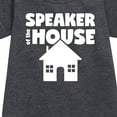 thumbnail image 2 of Instant Message - Speaker Of The House - Toddler & Youth Girls Fleece Dress, 2 of 5