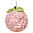 thumbnail image 2 of Joernso Chenille Hand Towel Cute Persimmon Fruit Super Absorbent Soft Shaggy Hanging Loop Quick Drying Bathroom Kitchen Towel New Year Gift, 2 of 8