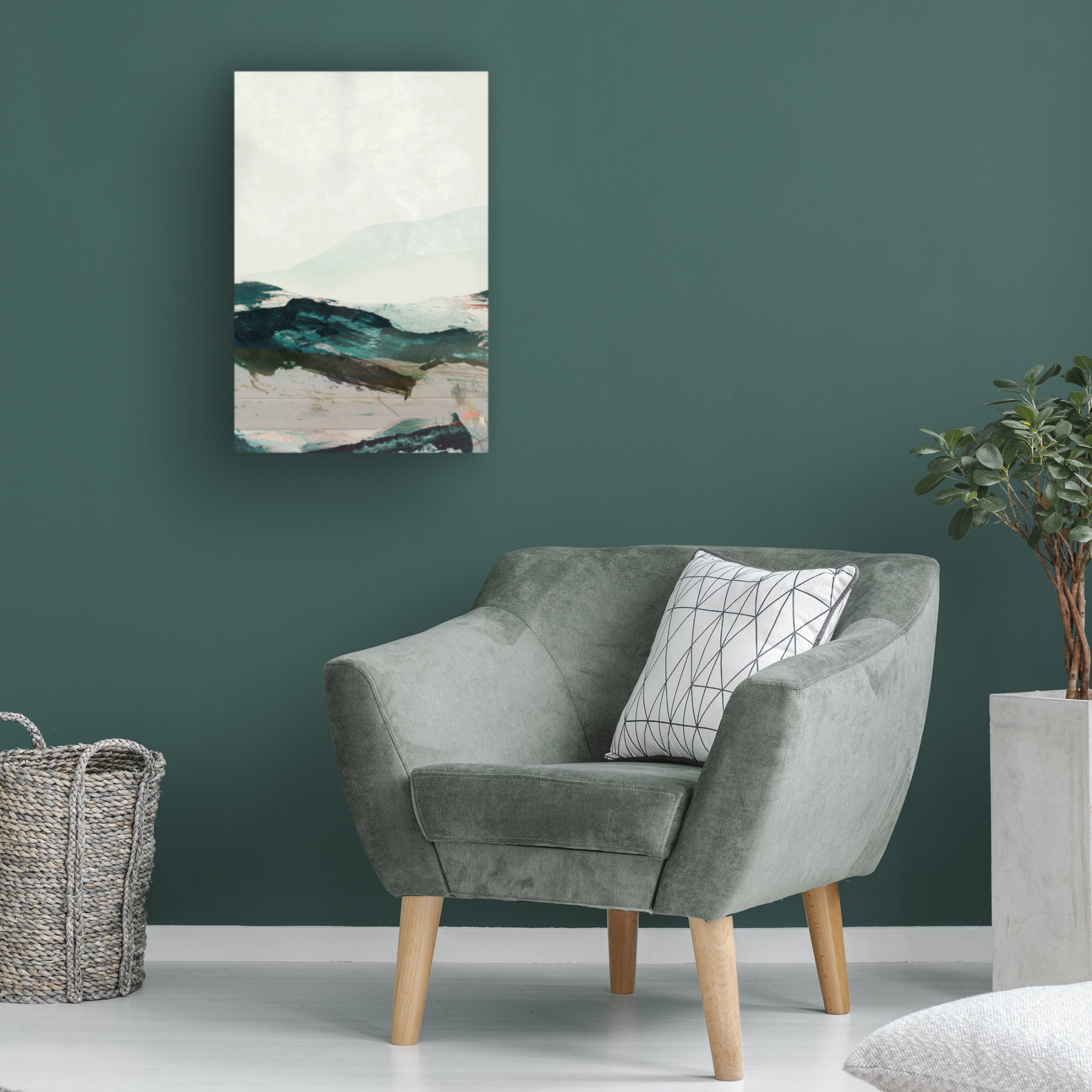 Trademark Fine Art Dan Hobday Mountains No2 Canvas Wall Art
