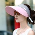 thumbnail image 2 of fastboy Soleil pour Visière Chapeaux Femmes Grande Protection de Bord Plage Chapeau de Soleil Réglable pour l'Extérieur No.5, 2 of 5