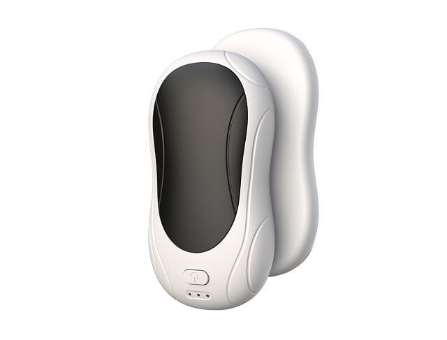 White and black model HW04 2-in-1 Hand Warmer 6000mAh (Hand Warmer * 2+Data Cable * 1+Five country Manual * 1)