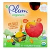 (Pack of 3)Plum Organics, Organic Mashups, Apple Sauce + Fruit & Veggie, Carroty Chop, 4 Pouches, 3.17 oz (90 G) Each
