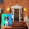thumbnail image 3 of Love Cat Fluffy Cat Double-Side Garden Flag for Outdoor Cartoon Style Chic Garden Flag Cute Cat Kitten Versatile Flags - for Yard Porch Lawn Balcony Front Door Decoration (28x40 Inches), 3 of 6