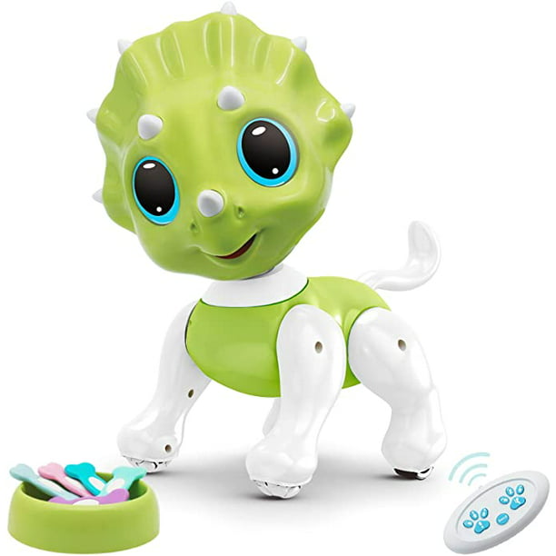IQKidz RC Dinosaurs Toys for Boys and Girls - Remote Control Robot Toy with  Interactive Gestures, Program, Walking and Dancing | Gift Ideas for Kids 