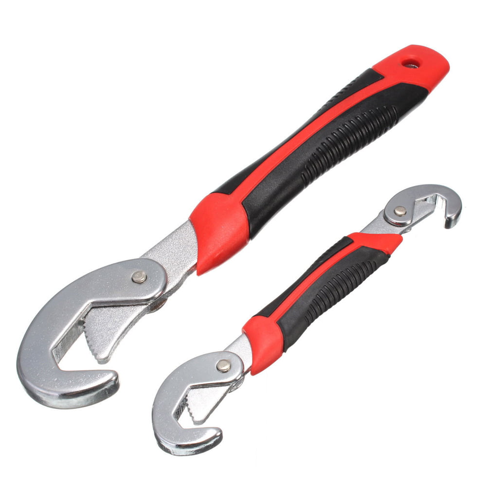 2Pcs Multi-function Set Universal Quick Snap'N Grip Adjustable Wrench Spanner 