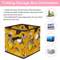 thumbnail image 3 of RATGDN Collapsible Fabric Cube Storage Bin with Double Handles for Living Room Bedroom Office Black - Lemon Juice Fruit, 3 of 7