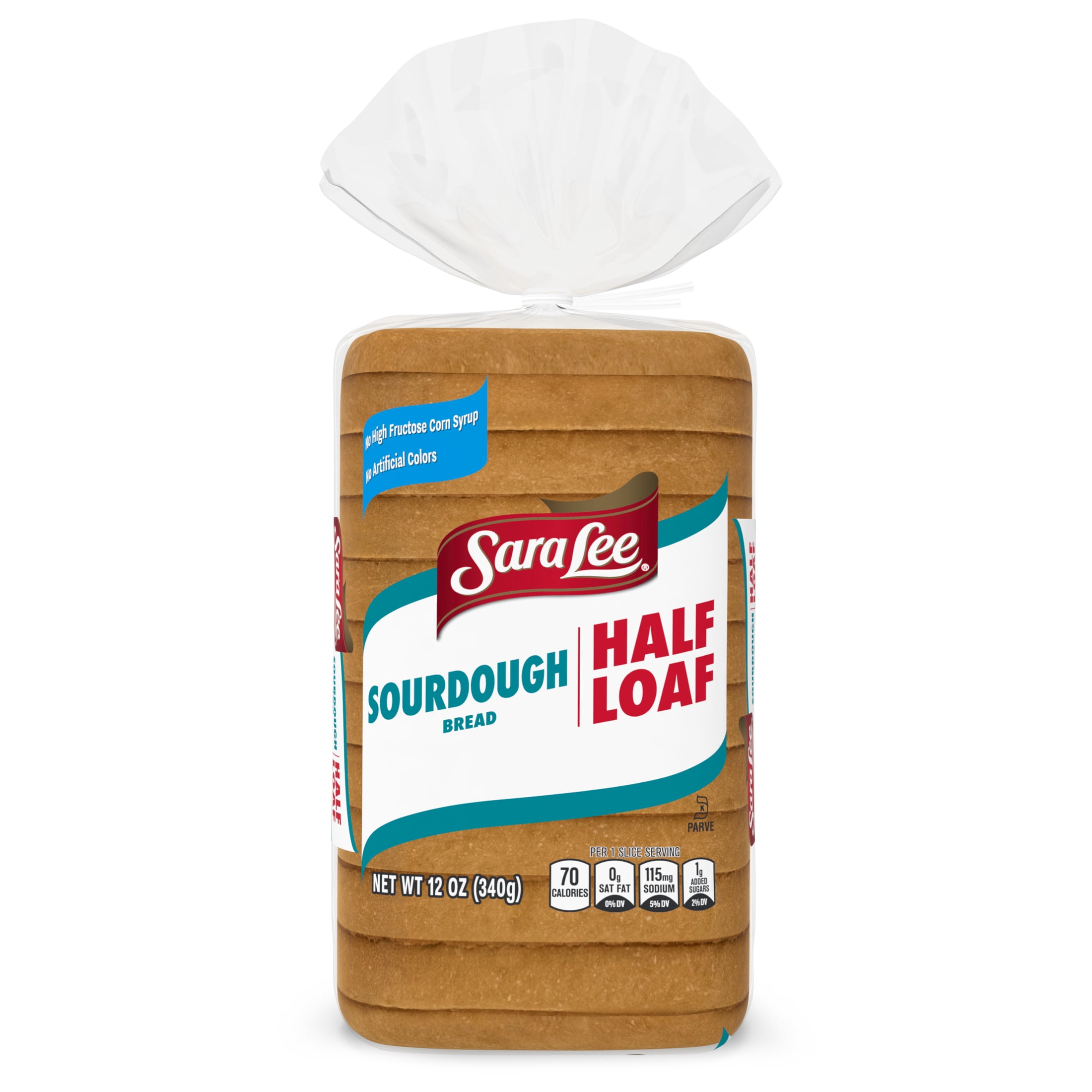 Sara Lee Sourdough Bread, Half Loaf, 12 oz, Sandwich Bread, Bag