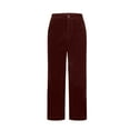 thumbnail image 4 of Dagegui Corduroy Pants for Men High Waist Straight Leg Work Trousers Business Work Office Pant with Pockets No Belt Wine S, 4 of 6