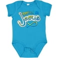 thumbnail image 3 of Inktastic Hooked on Jesus Christian Boys or Girls Baby Bodysuit, 3 of 5