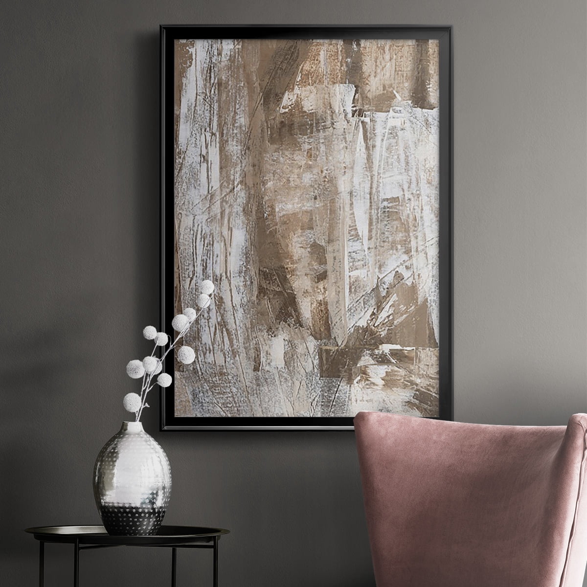 Bronzed I Premium Framed Print, in Gold, Black, or Silver - Ready to Hang