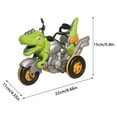 thumbnail image 3 of SIYTUAU Kids Remote Control Dinosaur Motorcycle Toy With Stunt Driving Spray Sound Lights Green Color Rechargeable Battery Plastic Material Fun Play Vehicle Gift Green, 3 of 8