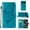 Blue, variant on Pixel 6 Pro Wallet Case,Embossed Butterfly PU Leather Credit Card Holder Slots Full Body Protection Kickstand Flip Folio Shockproof TPU Phone Cover For Google Pixel 6 Pro,Black