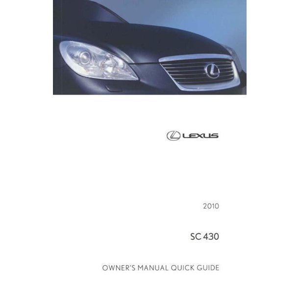 Bishko OEM Maintenance Owner's Manual Bound for Lexus Sc 430 - Quick