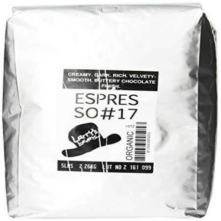 Larry S Coffee Organic Fair Trade Whole Bean Espresso 17 5 Pound Larry S Coffee Organic Fair Trade Whole Bean Espresso 17 5 Pound Bag