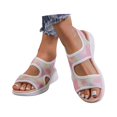 thumbnail image 3 of (2-Pack) Rinsvye Womens Summer Cloth Breathable Toe Open Comfortable Thick Sole Shoes Women Clothing Summer, 3 of 8