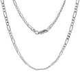 thumbnail image 1 of 925 Sterling Silver Solid Figaro Chain Link Necklace 3mm, 1 of 1