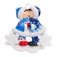 thumbnail image 5 of Ornaments by Elves Personalized Snow Kisses Couple Christmas Tree Ornaments 2024 Holiday Decor.25lbs, 5 of 10