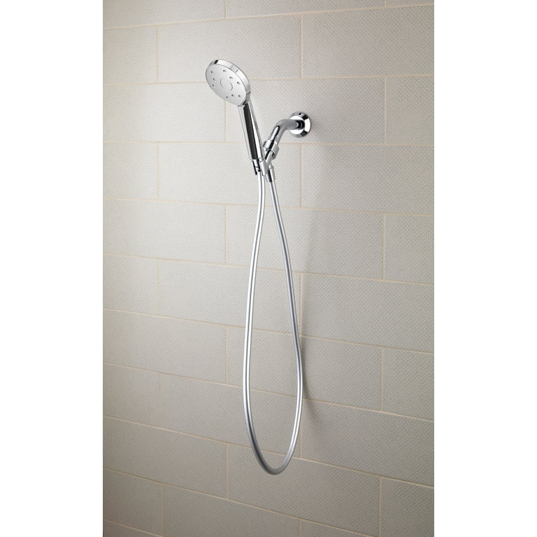 Kiri Low Flow 1-Spray 6 in. 40% Water Saving 1.5 GPM Shower Head Satinjet Patented Technology, Chrome Kiri Low Flow 1-Spray 6 in. 40% Water Saving 1.5 GPM Shower Head Satinjet Patented Technology, Chrome