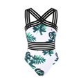 thumbnail image 3 of Womens Tummy Control Front Crossover One Piece Swimsuit - Hollow Monokini Bathing Suit, 3 of 8