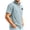 Sky Blue, variant on Sweatshirts For Men Long Sleeve Waffle Shirts Quarter Zip Loose Pullover Tops Lightweight Trendy Sweatshirts