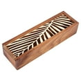 thumbnail image 1 of Caja de lápices de madera, organizador de almacenamiento de papelería de escritorio, oficina escolar (tipo hoja #2), 1 of 2