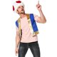 thumbnail image 2 of Disfraz de personaje del juego de Halloween, disfraz de cosplay del Reino Champiñón, disfraz de Capitán Chino con cabeza de hongo de punto rojo, 2 of 5
