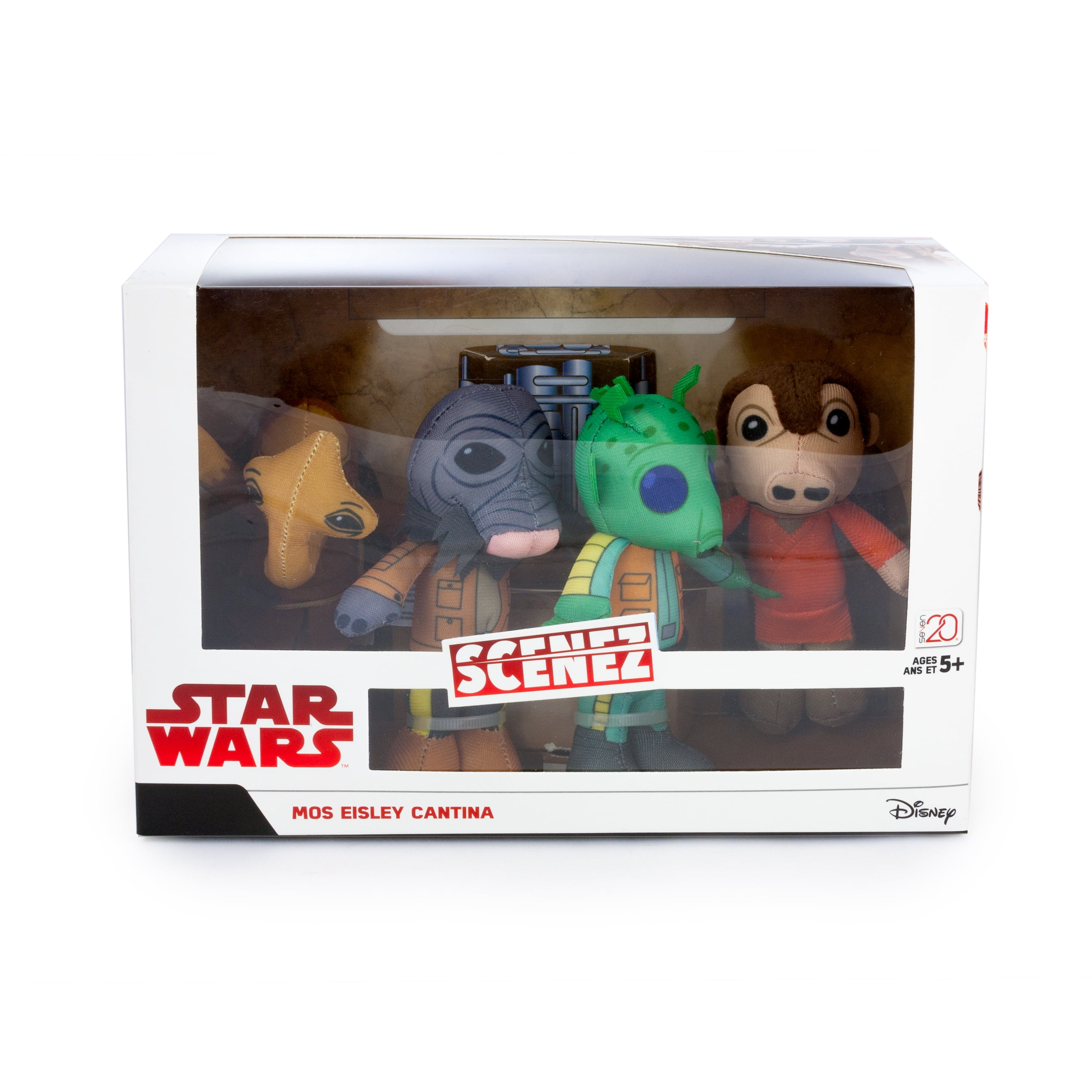 4 figures new Disney Star Wars Scenez Mos Eisley Cantina age 5 
