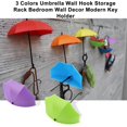 thumbnail image 2 of Discount 3 Colors Umbrella Wall Hook Storage Rack Bedroom Wall Decor Modern Key Holder, 2 of 8