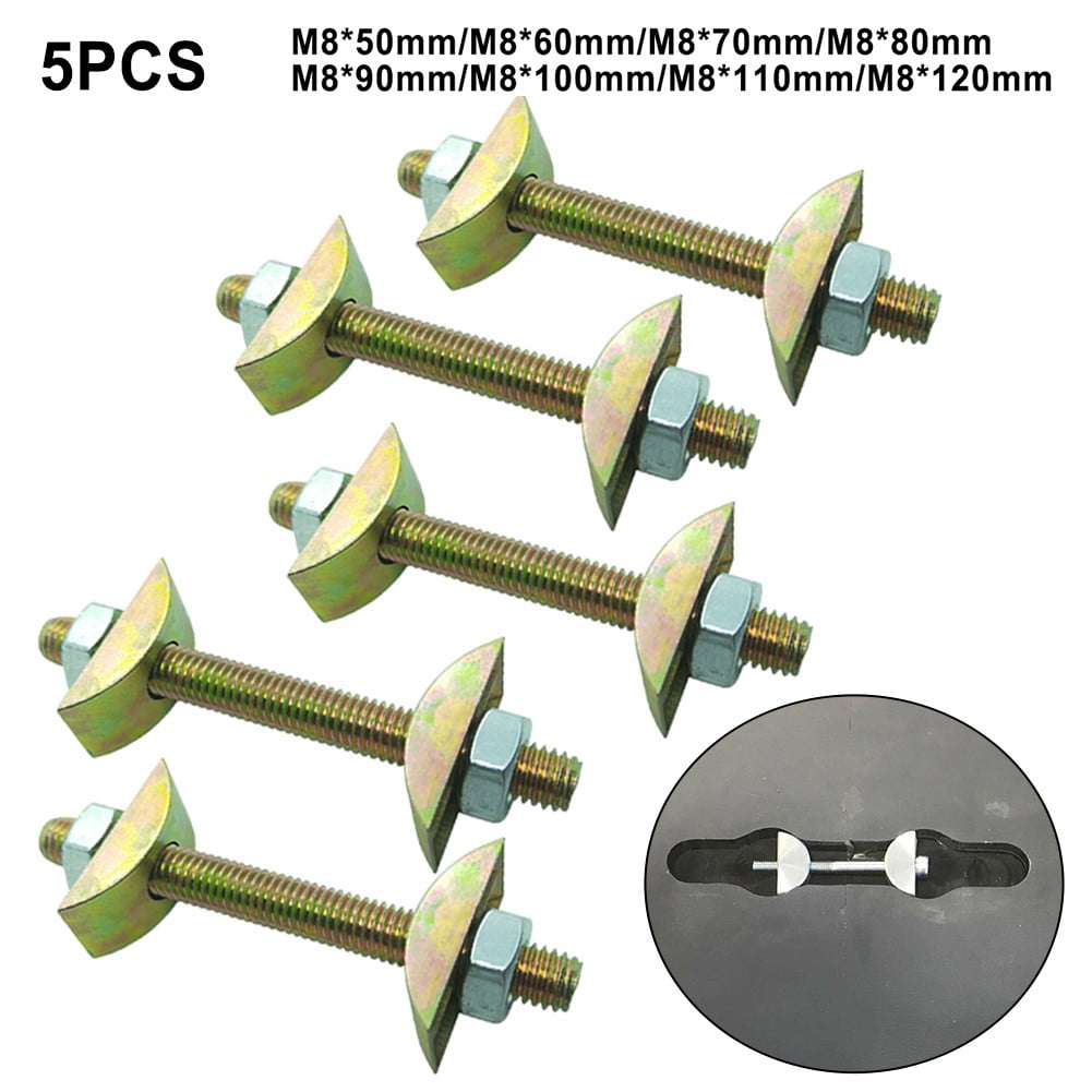 Unika Slimline Toggle Bolt For Compact Laminate Kitchen Worktop Connecting Bolts 15 Pack