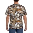 thumbnail image 3 of Qekee Cut Cats Classic Fit T-Shirt Men's Shirt Men's Tight Short Sleeves for Exercise, Running, Mountaineering - Cut Cats, 3 of 9