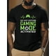 thumbnail image 1 of Men's Round Neck Short Sleeve T-shirt - DO NOT DISTURB GAMING MODE ACTIVATED Print, Casual Comfy Lightweight Summer Top, Casual Sporty Tee, Summer Gifts, 1 of 7