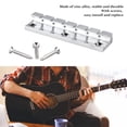 thumbnail image 3 of Puente de guitarra eléctrica ANGGREK Sillín de 6 cuerdas Afinación precisa Fácil instalación con tornillos, 3 of 8