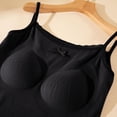 thumbnail image 6 of Tank Tops for Women Built in Bra Backless Basic Double Lined Summer Spaghetti Strap Sleeveless Cami Workout Shirts with Molded Cups and Adjustable Straps Black L, 6 of 8