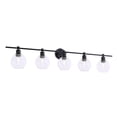thumbnail image 6 of Collier 5 light Black and Clear glass Wall sconce, 6 of 14