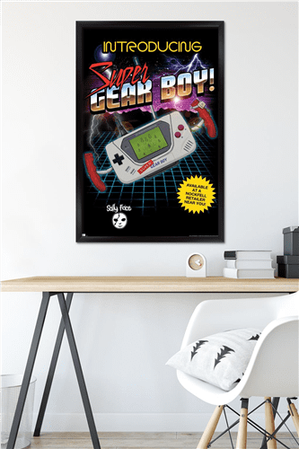 Sally Face - Super Gear Boy Wall Poster, 22.375" x 34" Framed