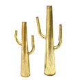 thumbnail image 1 of Stratton Home Decor S19331 Cactus en Métal Doré, Or - Ensemble de 2, 1 of 1