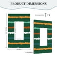 thumbnail image 5 of ZICANCN Outlet Covers Wall Plate, Green Modern Line Light Switch Cover Decorative, Duplex Toggle Combo 1-Gang, 5 of 9