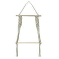 thumbnail image 1 of Estante para colgar en la pared con cuerda tejida hecha a mano, para cocina, baño, almacenamiento en el hogar, estante flotante de pared para plantas de interior, 1 of 7